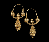 Sofic S. Earrings Pune Trube Male gold plated